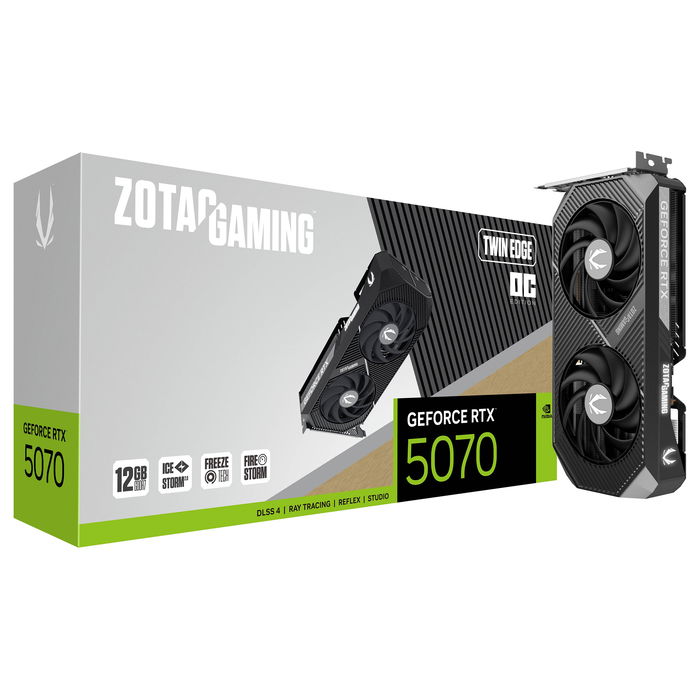 Zotac RTX 5070 TWIN EDGE OC 12GB GDDR7 Tarjeta Gráfica