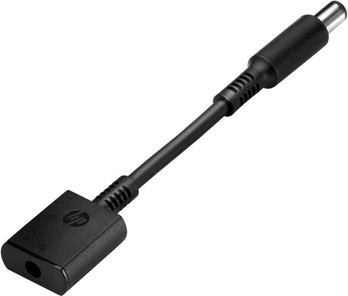 HP DC Dongle Conversor 7.4 mm a 4.5 mm para Adaptadores de Corriente de Portátiles HP EliteBook 840 y ZBook 14
