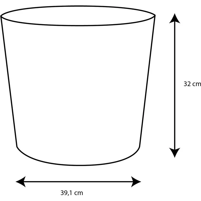 Element Maceta Conical 40 - Olla de Piedra Caliza