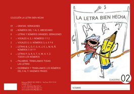 Cuaderno Rebost (Cas.) La Letra Bien Hecha Mayusculas Nº 02 (Set de 5)