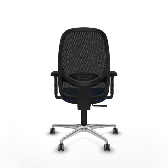 PIQUERAS Y CRESPO Silla de oficina Cilanco con mecanismo Sincro, Azul y Negro