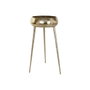 DKD Home Decor Macetero de Aluminio Dorado 35,5x35,5x77 cm