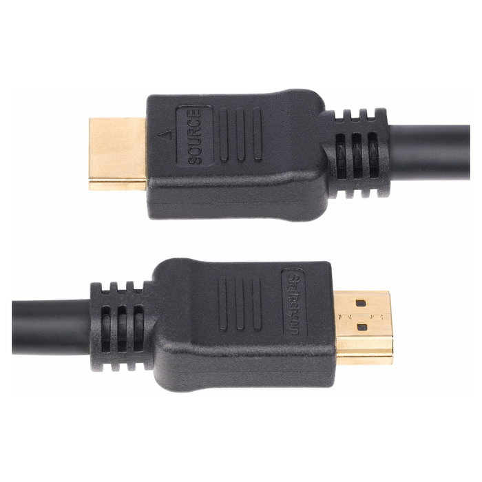 StarTech.com Cable HDMI 2.0 Activo CMP Plenum 15 m - 18 Gbit/s, 4K a 60 Hz, HDR10, HDCP 2.2, Canal de Retorno de Audio (ARC), Negro