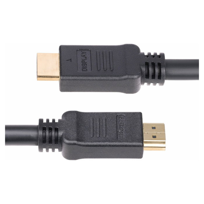 StarTech.com Cable HDMI 2.0 Activo CMP Plenum 15 m - 18 Gbit/s, 4K a 60 Hz, HDR10, HDCP 2.2, Canal de Retorno de Audio (ARC), Negro