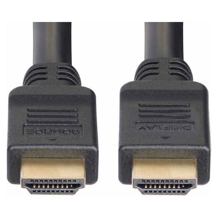 StarTech.com Cable HDMI 2.0 Activo CMP Plenum 15 m - 18 Gbit/s, 4K a 60 Hz, HDR10, HDCP 2.2, Canal de Retorno de Audio (ARC), Negro