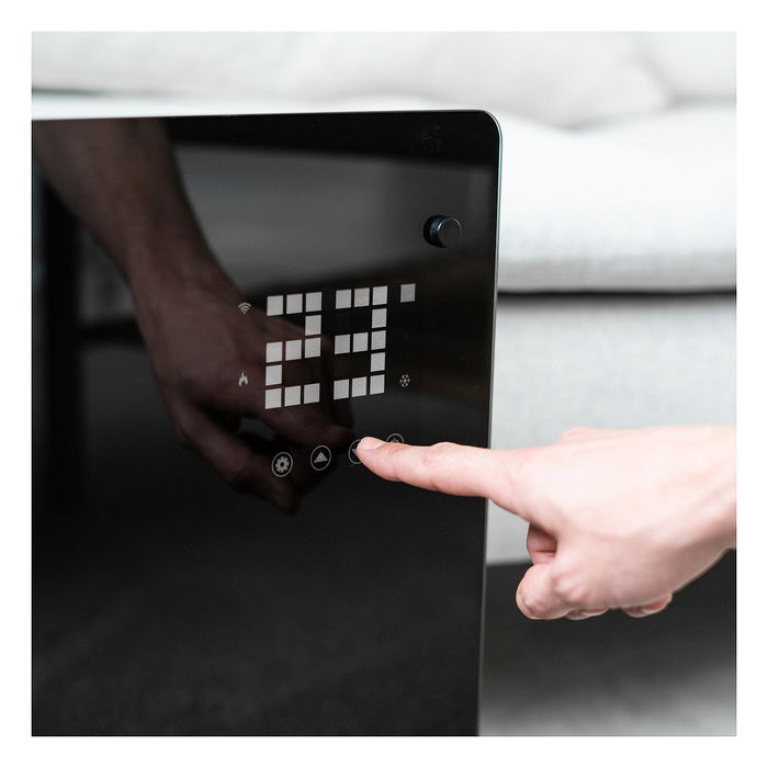 Hombli Calentador Convector de Vidrio 2000W Negro