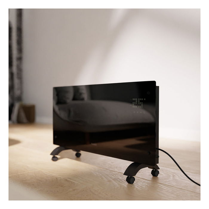Hombli Calentador Convector de Vidrio 2000W Negro