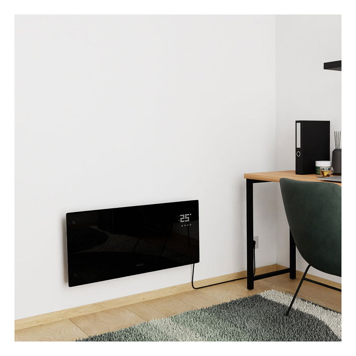 Hombli Calentador Convector de Vidrio 2000W Negro