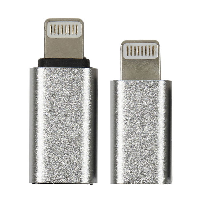 Be Mix Juego de 2 Adaptadores para iPhone, iPad, iPod con entrada Micro USB y USB Tipo C