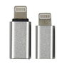 Be Mix Juego de 2 Adaptadores para iPhone, iPad, iPod con entrada Micro USB y USB Tipo C