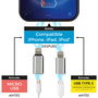 Be Mix Juego de 2 Adaptadores para iPhone, iPad, iPod con entrada Micro USB y USB Tipo C