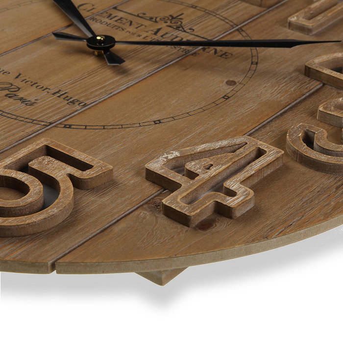 Versa Reloj de Pared Clement Madera MDF 60x6x60 cm