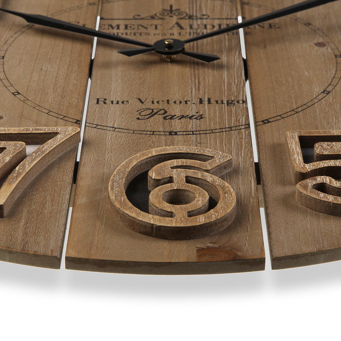Versa Reloj de Pared Clement Madera MDF 60x6x60 cm