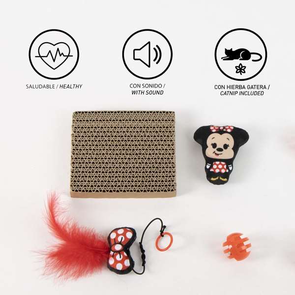Cerdá Set para mascotas juguete Minnie 15.5 x 23.5 x 6 cm Color Rojo