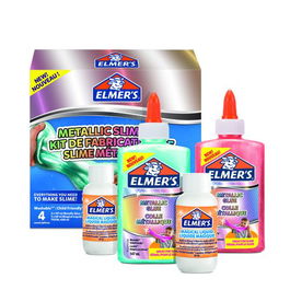 Juego Elmer´S Slime Starter Pack Kit Completo Colores Metalicos 2X Pegamento Metalico 147Ml 2X Liquido Magico 68Ml