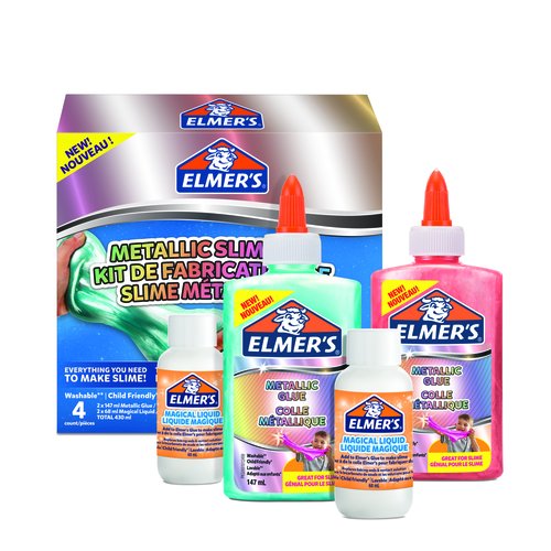 Juego Elmer´S Slime Starter Pack Kit Completo Colores Metalicos 2X Pegamento Metalico 147Ml 2X Liquido Magico 68Ml Juego Elmer´S Slime Starter Pack Kit Completo Colores Metalicos 2X Pegamento Metalico 147Ml 2X Liquido Magico 68Ml