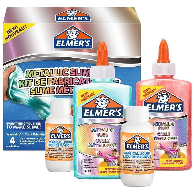 Elmer's Kit de Slime Starter Pack con Colores Metálicos