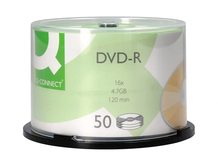 Q-connect Bote de 50 unidades DVD-R 4,7 GB 16x Q-connect Bote de 50 unidades DVD-R 4,7 GB 16x