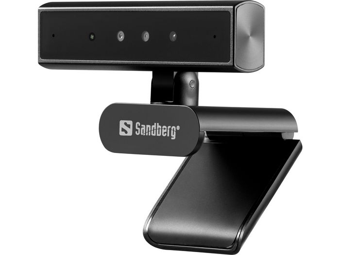 Sandberg Face Scan Webcam Mini Pro - Cámara Web 2K para Windows Hello, Reconocimiento Facial, Clip y Micrófono Integrado Sandberg Face Scan Webcam Mini Pro - Cámara Web 2K para Windows Hello, Reconocimiento Facial, Clip y Micrófono Integrado