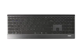 Rapoo E9500M Teclado Inalámbrico Negro, Diseño Polaco (QWERTY)