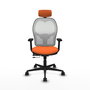 PIQUERAS Y CRESPO Silla de oficina Jorquera Naranja y Blanco
