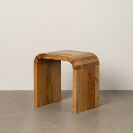 Mesita Natural Madera de Mango 41 X 30 X 42 cm