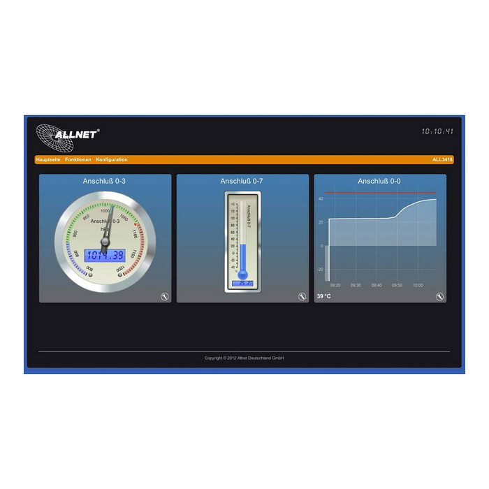 ALLNET ALL3419 Central para Automatización IP con Sensor de Temperatura y WLAN
