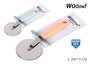 Wooow Cortapizza Acero Inoxidable 20 cm x 7.5 cm (36 Unidades)