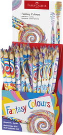 Lapices De Colores Faber-Castell Mina Multicolor Colores Fantasia Expositor De 84