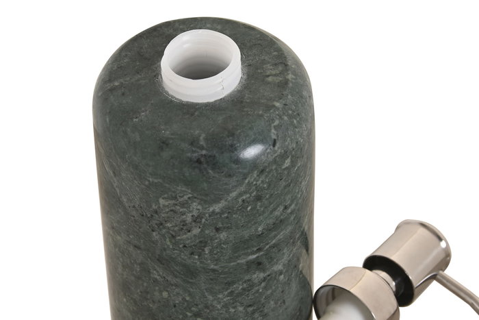DKD Home Decor Dosificador Mármol Inox Verde