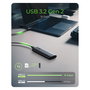 ICY BOX Spade Case 1806 Caja Externa SSD NVMe M.2 USB 3.2 Gen 2 Tipo C 10 Gbit/s para Unidades de 22-80mm, Aluminio Negro