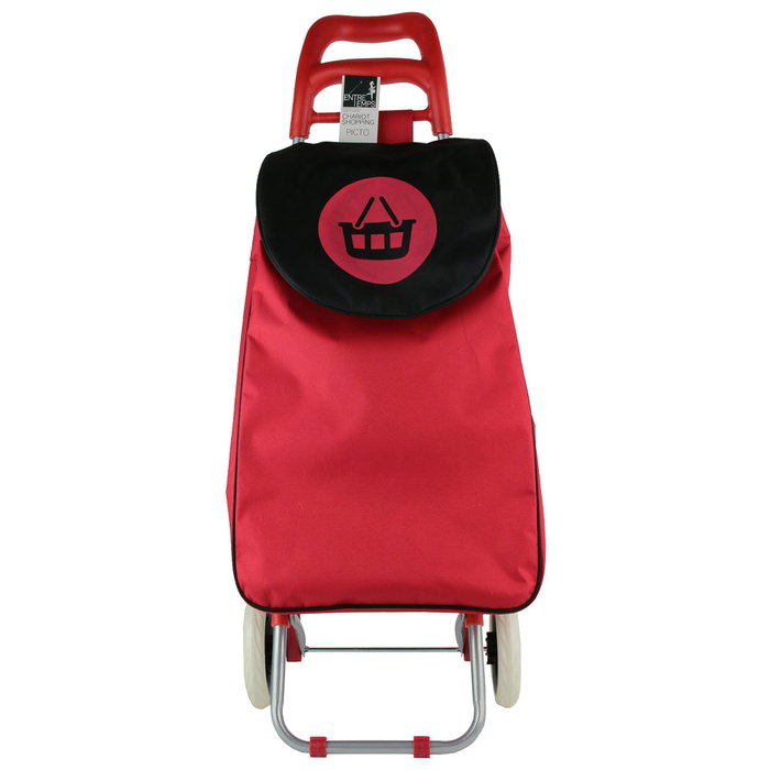 Entre Temps Carro Compra 50L Estructura Acero Ruedas Goma Colores Surtidos