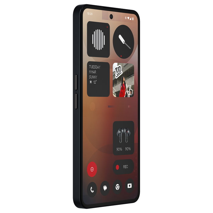 Nothing Phone (3a) - Smartphone 6.77" AMOLED 120Hz Snapdragon 7s Gen 3, 8GB RAM + 128GB, Triple Cámara 50MP, 5000mAh, Android 15, Negro