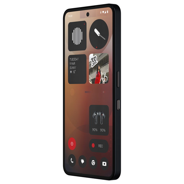 Nothing Phone (3a) - Smartphone 6.77" AMOLED 120Hz Snapdragon 7s Gen 3, 8GB RAM + 128GB, Triple Cámara 50MP, 5000mAh, Android 15, Negro