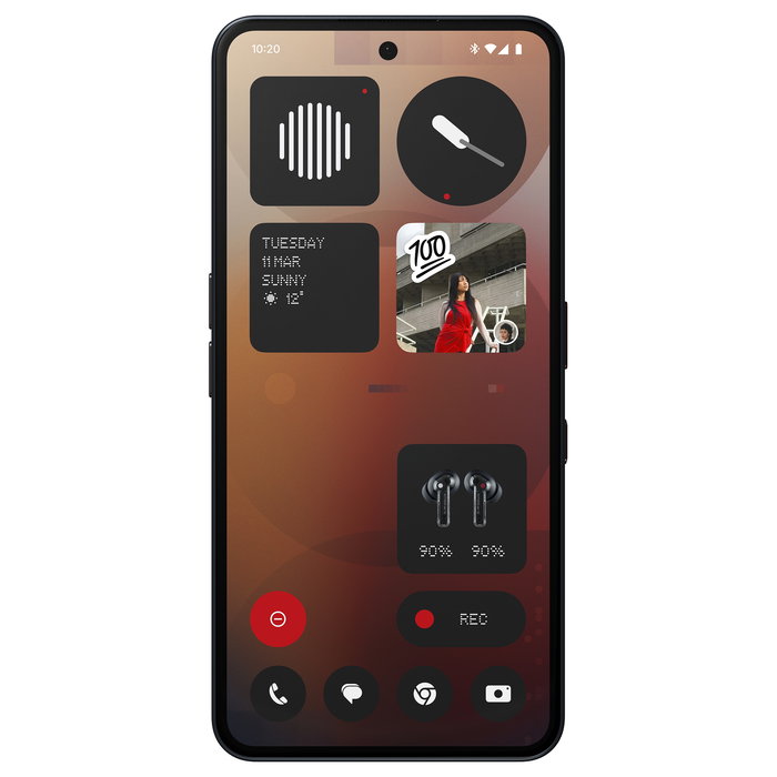 Nothing Phone (3a) - Smartphone 6.77" AMOLED 120Hz Snapdragon 7s Gen 3, 8GB RAM + 128GB, Triple Cámara 50MP, 5000mAh, Android 15, Negro