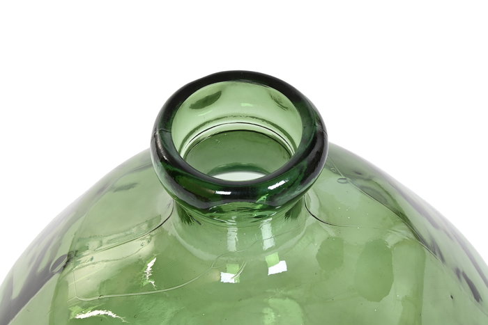DKD Home Decor C463 Jarrón Urban Verde Oscuro Cristal Reciclado 45 x 47.5 x 45 cm