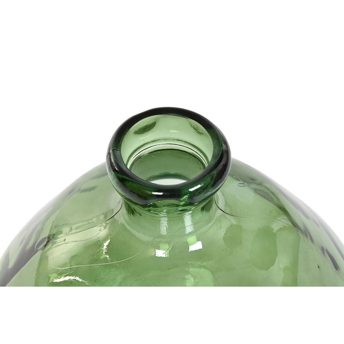DKD Home Decor Jarrón de Cristal Reciclado Orgánico Verde Oscuro 39L DKD Home Decor Jarrón de Cristal Reciclado Orgánico Verde Oscuro 39L