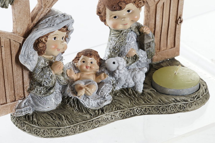 Nacimiento Navidad Tradicional DKD Home Decor Multicolor 8 x 18 x 19 cm (2 Unidades)