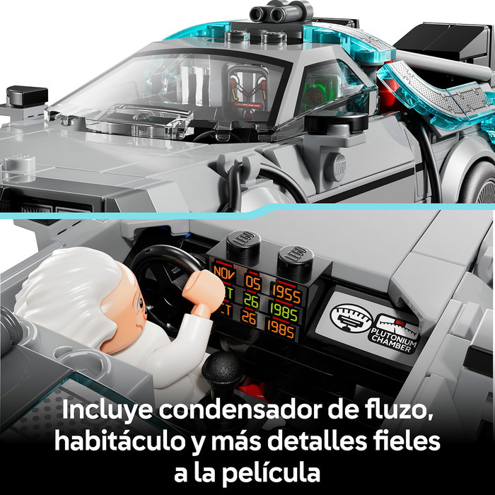 LEGO 77256 Speed Champions Máquina del Tiempo de Regreso al Futuro - Juego de Construcción de 357 Piezas para Niños y Niñas de 9+ Años
