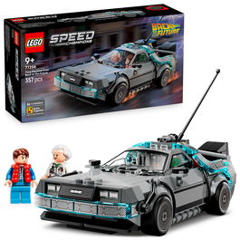LEGO 77256 Speed Champions Máquina del Tiempo de Regreso al Futuro - Juego de Construcción de 357 Piezas para Niños y Niñas de 9+ Años