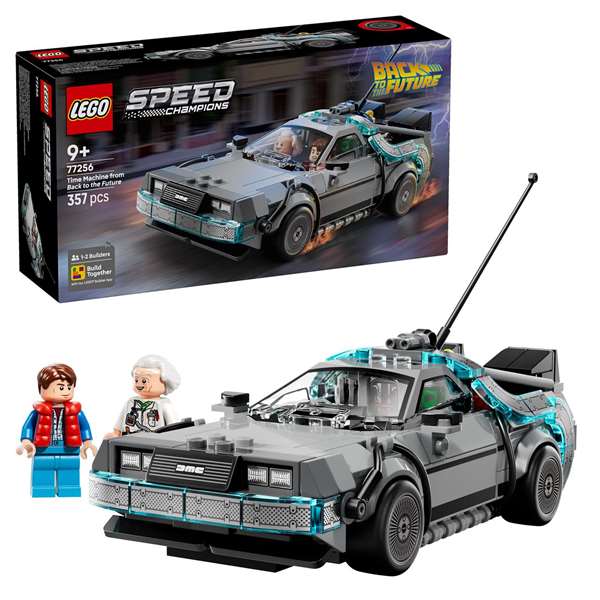 Lego Speed Champions Juego de Construcción Coche DeLorean Máquina del Tiempo Regreso al Futuro