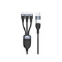 Conceptronic Cable USB-A/USB-C a 3xUSB-C 100W 1,5 m Negro