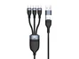 Conceptronic Cable USB-A/USB-C a 3xUSB-C 100W 1,5 m Negro