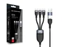 Conceptronic Cable USB-A/USB-C a 3xUSB-C 100W 1,5 m Negro
