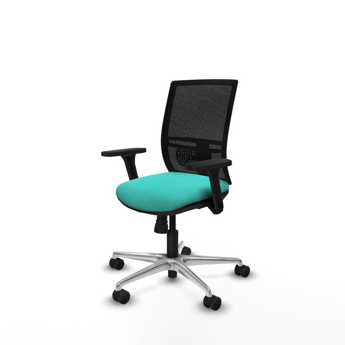 PIQUERAS Y CRESPO Silla de oficina Yunquera, mecanismo Sincro, Turquesa y Negro PIQUERAS Y CRESPO Silla de oficina Yunquera, mecanismo Sincro, Turquesa y Negro