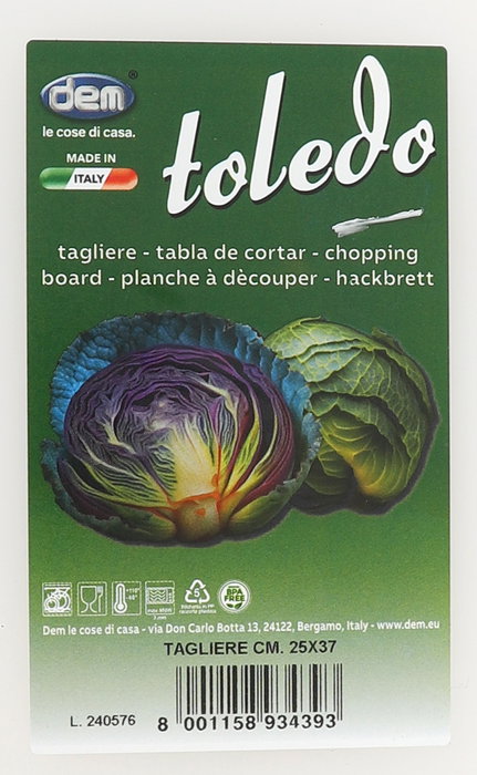 Inde Tabla de Cortar Taglieri Blanca 25 cm x 37 cm (12 Unidades)