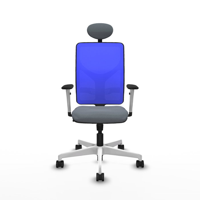 PIQUERAS Y CRESPO Silla de oficina Motilla con mecanismo Sincro, Gris y Azul PIQUERAS Y CRESPO Silla de oficina Motilla con mecanismo Sincro, Gris y Azul