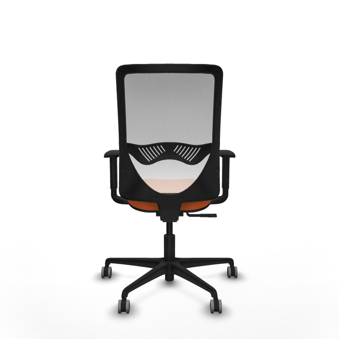 PIQUERAS Y CRESPO Silla de oficina Zulema con Mecanismo Sincro Naranja y Blanco PIQUERAS Y CRESPO Silla de oficina Zulema con Mecanismo Sincro Naranja y Blanco