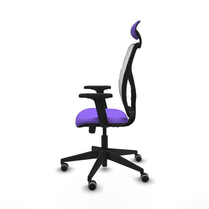 PIQUERAS Y CRESPO Silla de oficina Motilla con mecanismo Sincro, lila y blanco PIQUERAS Y CRESPO Silla de oficina Motilla con mecanismo Sincro, lila y blanco