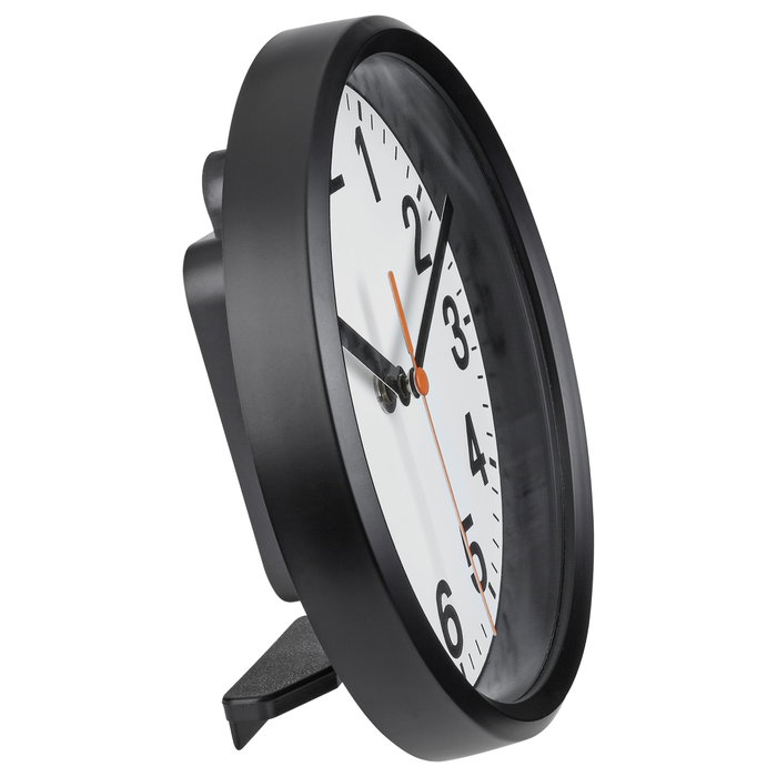 TFA 60.3538.01 Reloj de pared analógico con radio control negro